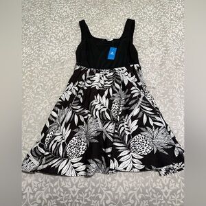 Cupshe Black and White Floral Dress